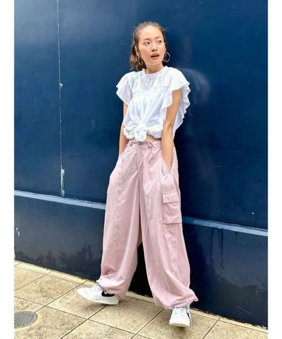 美品 Ungrid ミリタリールーズパンツ ワイド ゆったり オフホワイト Ungrid パンツ ミリタリールーズパンツ レディース : ZOZOTOWN