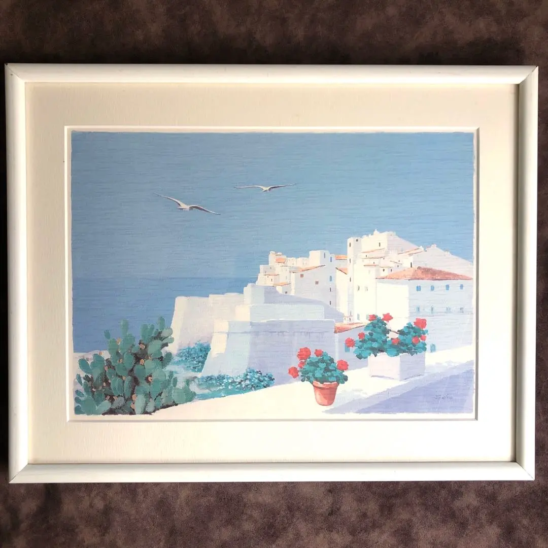 『paesaggio greco』salvoサルボ　作　風景画 paesaggio greco』salvoサルボ 作 風景画 - メルカリ