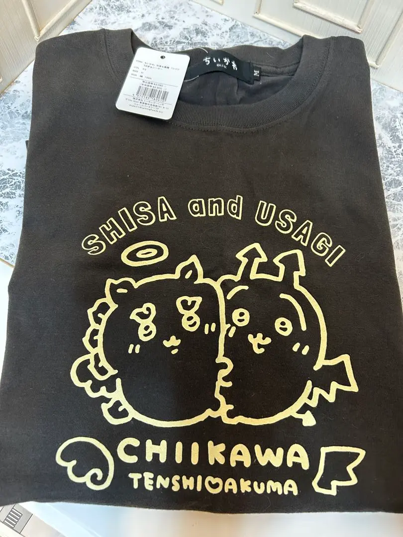 吉伊卡哇 天使＆惡魔 T恤 兔兔＆石獅 新品附吊牌 的縮圖