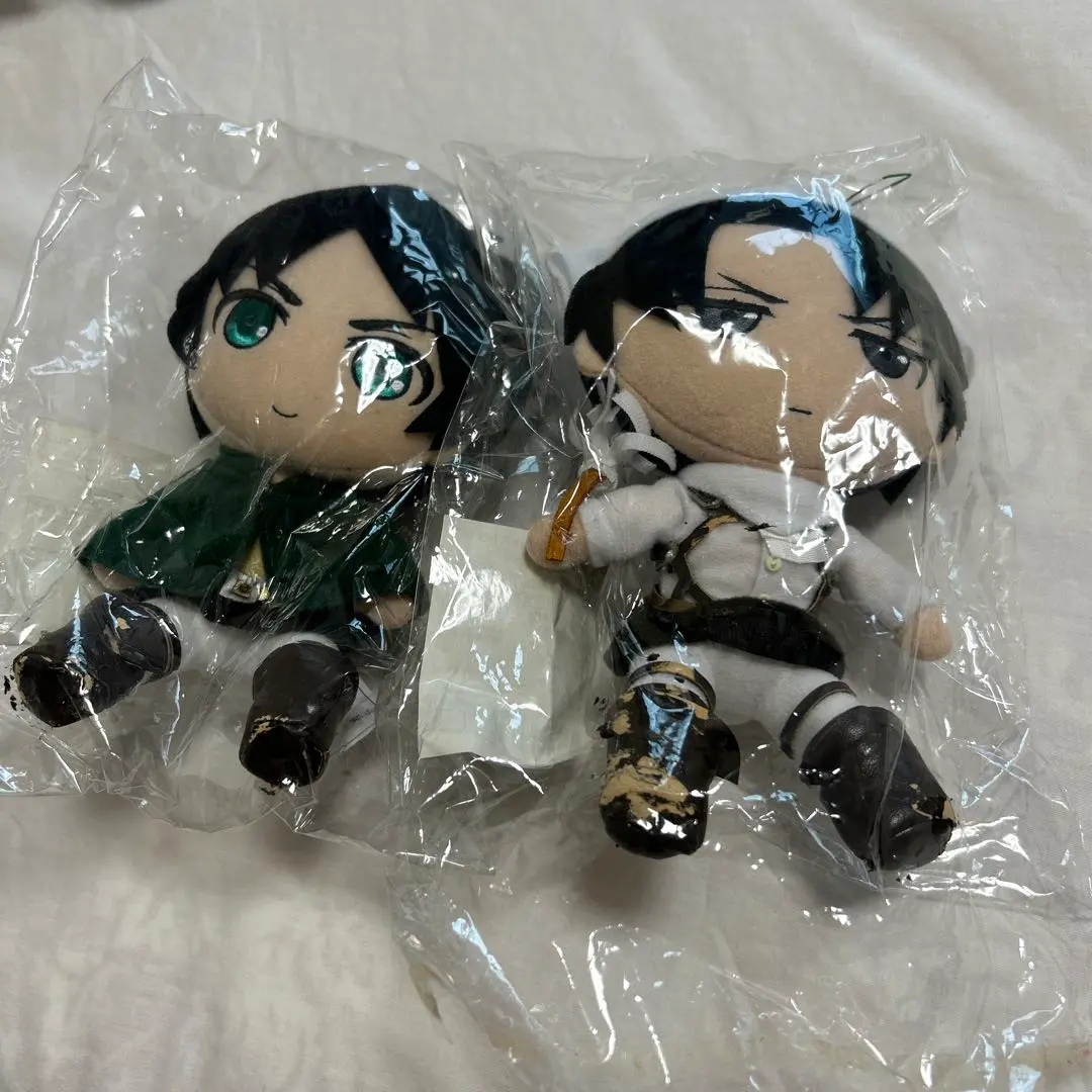 おてぬい　進撃の巨人展FINALストラップ エレン＆リヴァイ おてぬい 進撃の巨人 エレン | グッズメーカーGift