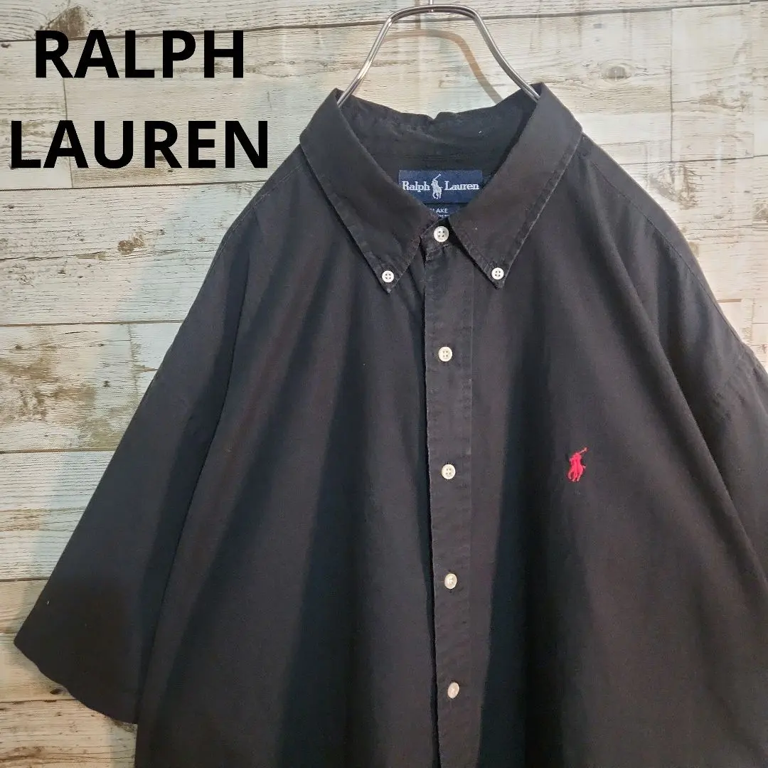 Thumbnail of Ralph Lauren Black Short Sleeve Shirt BLAKE XXL Vintage