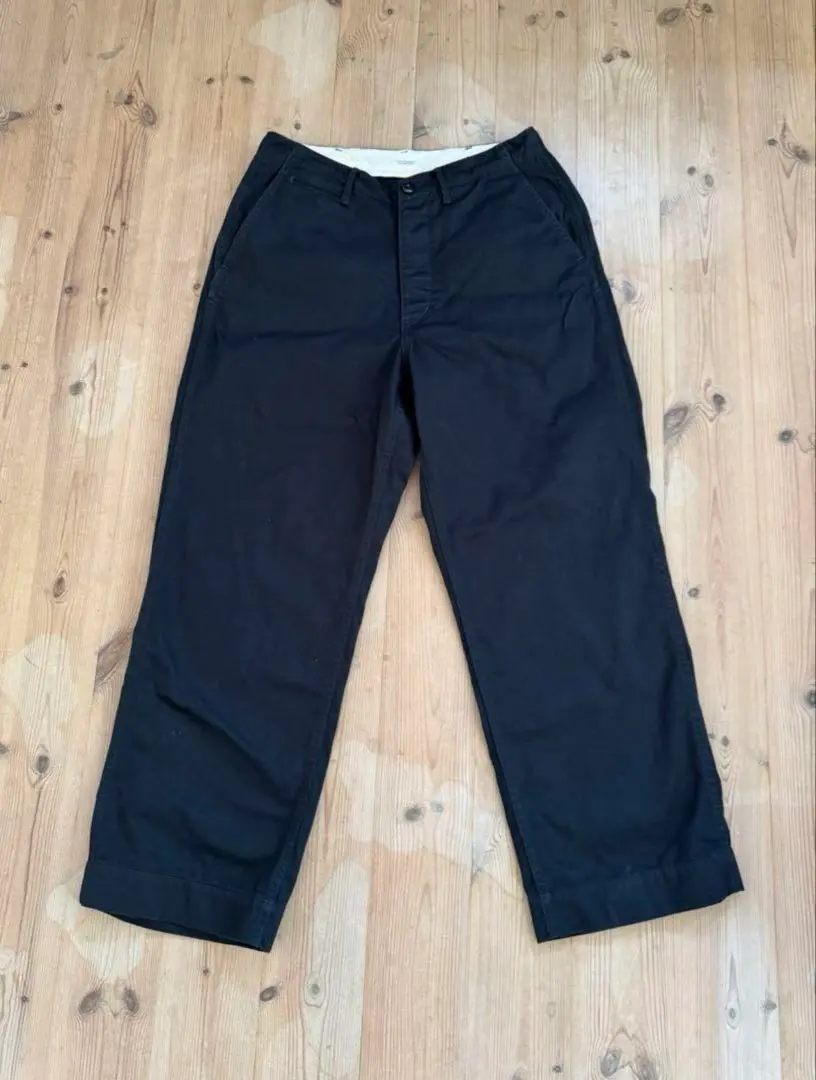 PHIGVEL MAKERS & CO. ブラックチノパン PHIGVEL（フィグベル）｜OFFICER TROUSERS REGULAR オフィサーズ