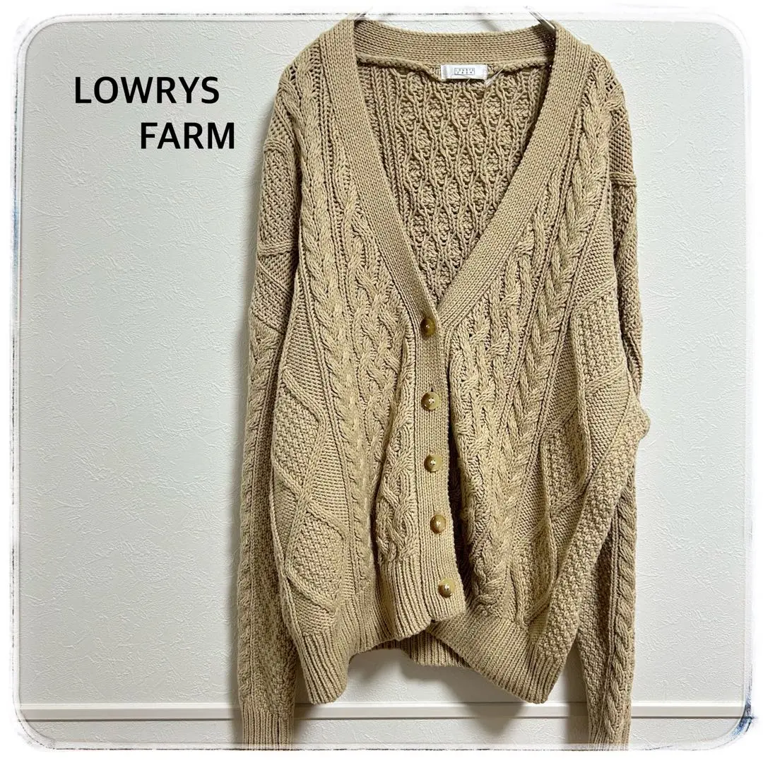 Thumbnail of LOWRYS FARM Knit Cardigan Beige-colored Women's Winter