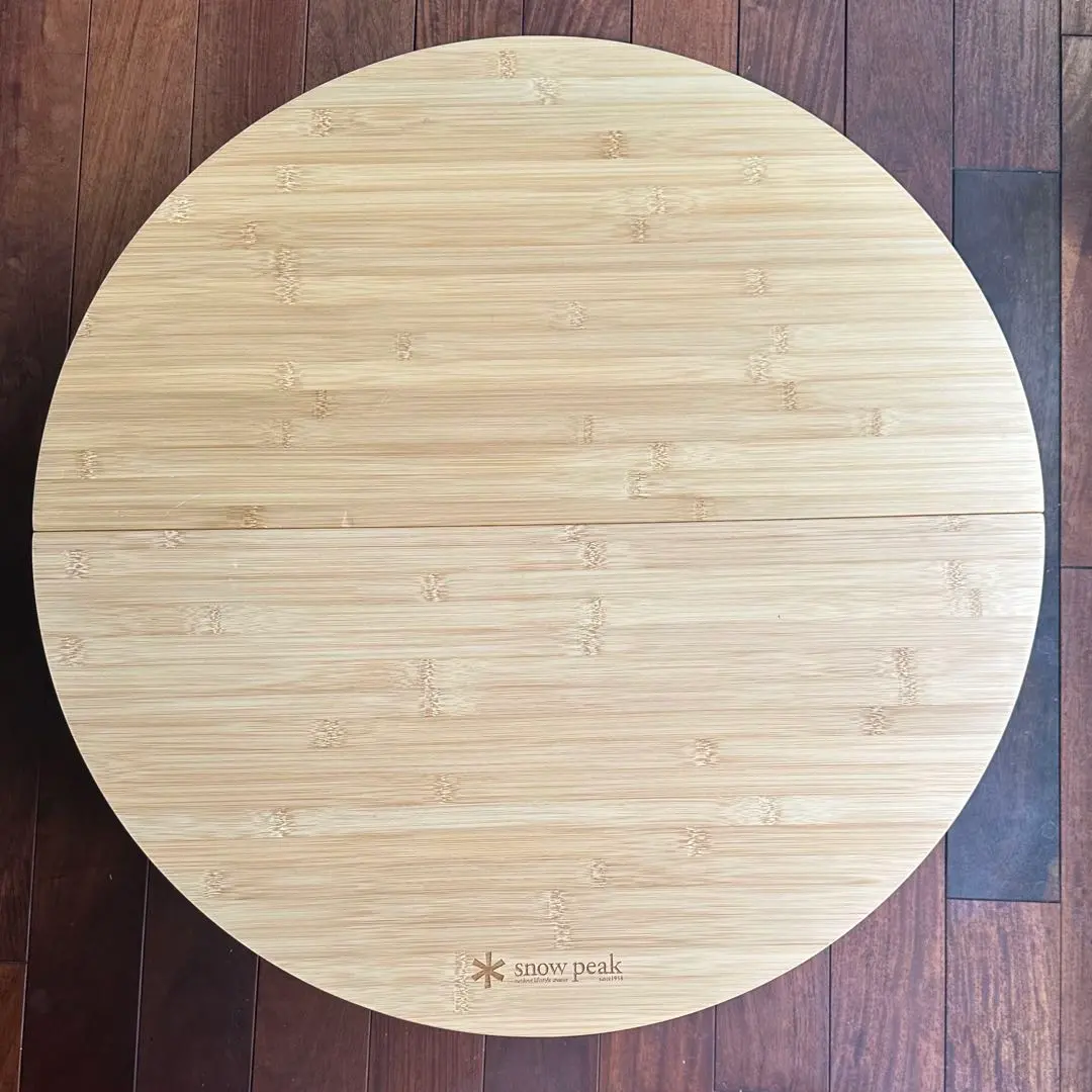※最終値下げ【室内利用のみ】スノーピーク ちゃぶ台　直径65センチ　ケース付 スノーピーク(snow peak) アウトドアテーブル 65cm ワン