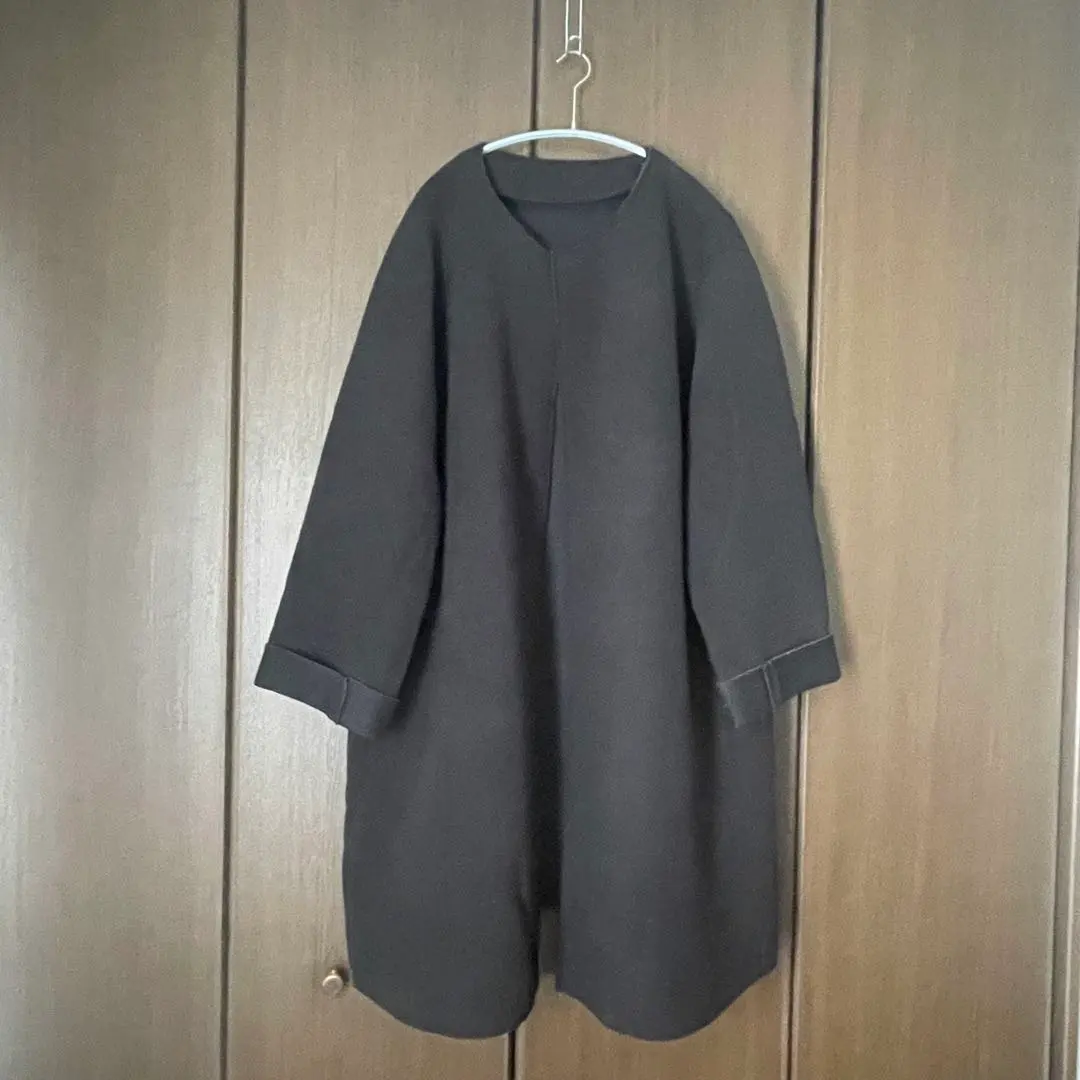 Thumbnail of Bonding No-Collar Coat M Black Robe Coat