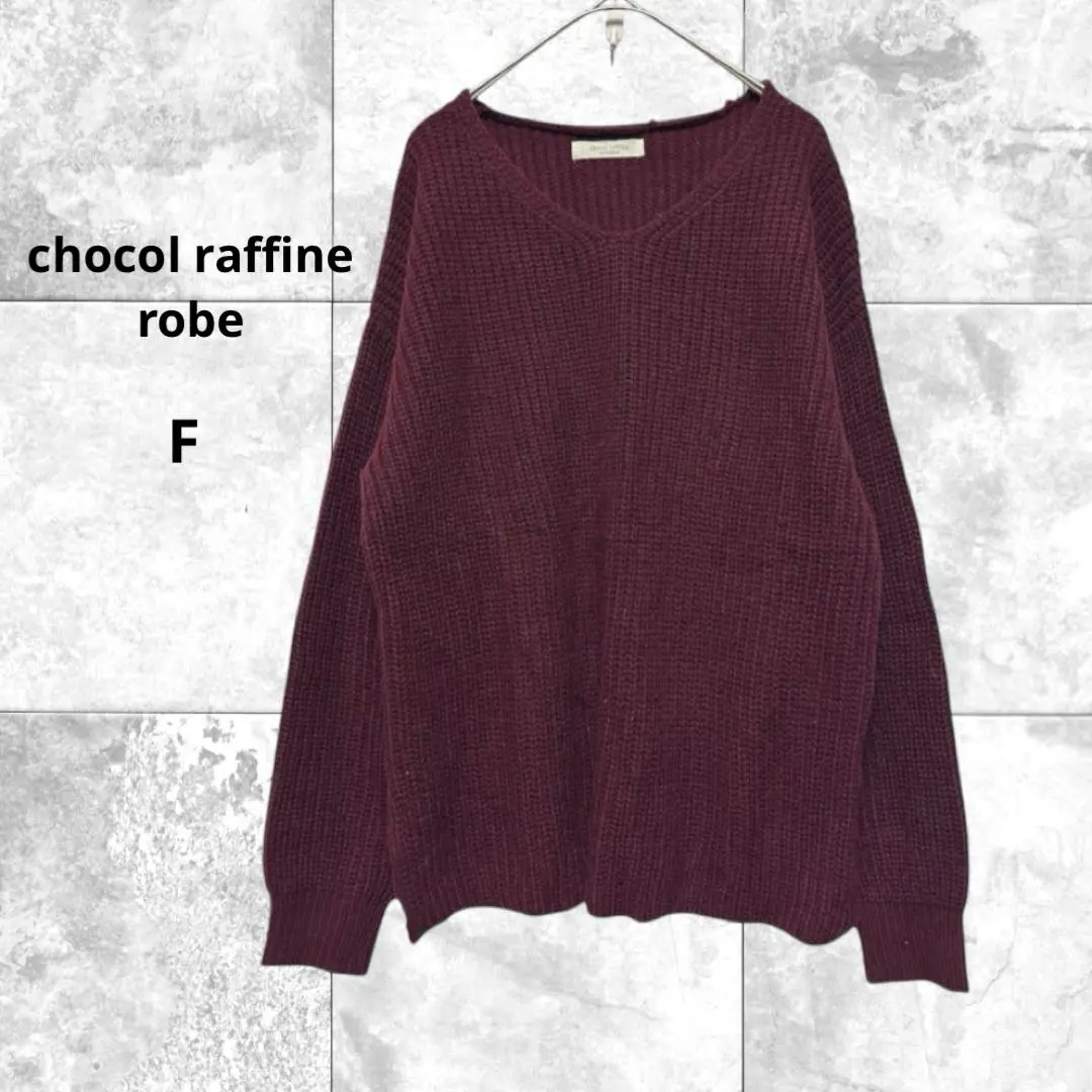 Thumbnail of Chocolat Finelobe V-neck long sleeve knit pullover with slits, elegant and sophisticated for adults
