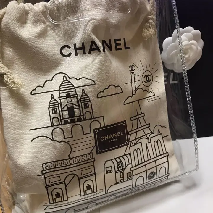 シャネル Chanel ノベルティ クリアバッグ Mサイズ レア｜Yahoo