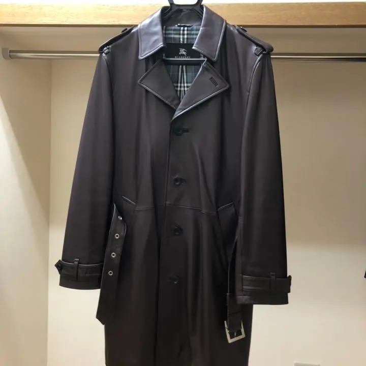 【美品】バーバリーブラックレーベル　本革コート　グッドラック　木村拓哉 極美品！木村拓哉着用！バーバリーブラックレーベル グッド
