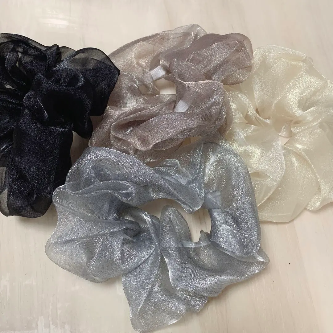 Thumbnail of Scrunchies Hair Ties Set of 4, Bulk Sale