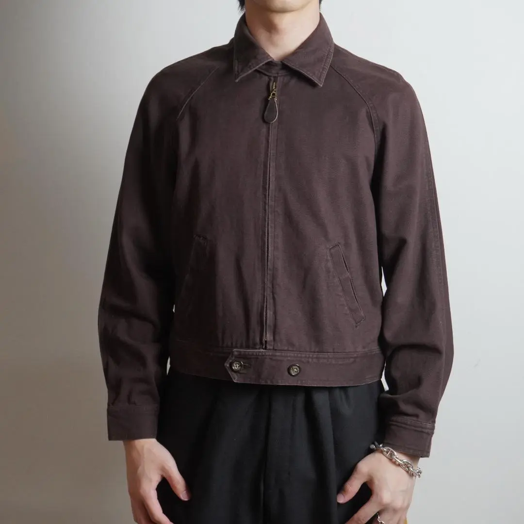 80s　vintage　J.PRESS　メルトンスイングトップ　裏地チェック 80s vintage J.PRESS メルトンスイングトップ 裏地チェック