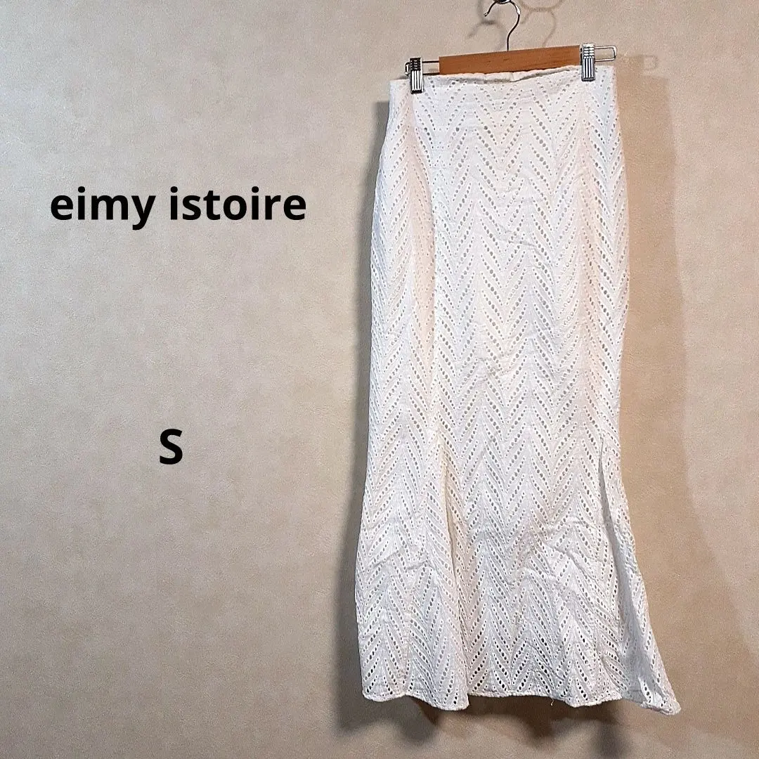 Thumbnail of eimy istoire White Lace Cotton Mermaid Skirt S /123