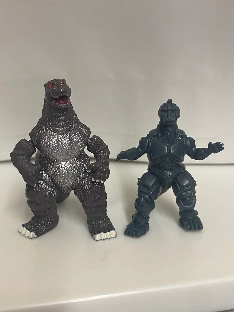 Thumbnail of Two figures: Godzilla and Mechagodzilla, candy toy