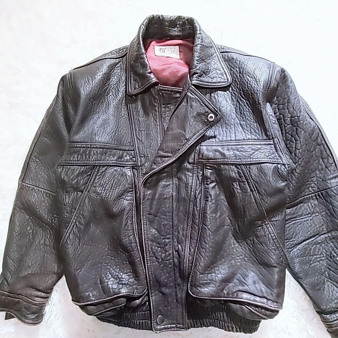Thumbnail of Vintage Sun Mirage Leather Flight Jacket MA1 XL Short Length