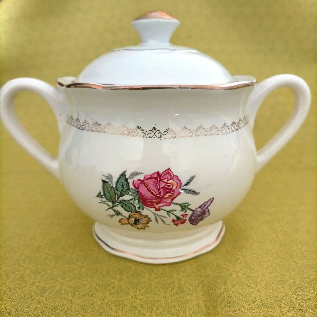 迪戈萬薩爾格米訥 糖罐 Digoin Sarreguemines 的縮圖