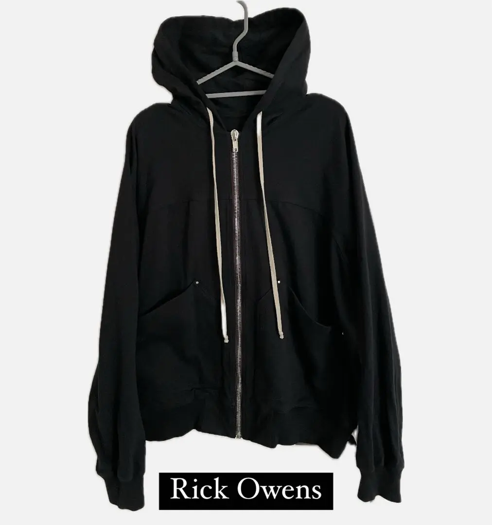 2025年最新】Rick Owens タイプ：ジップアップ メンズ パーカー