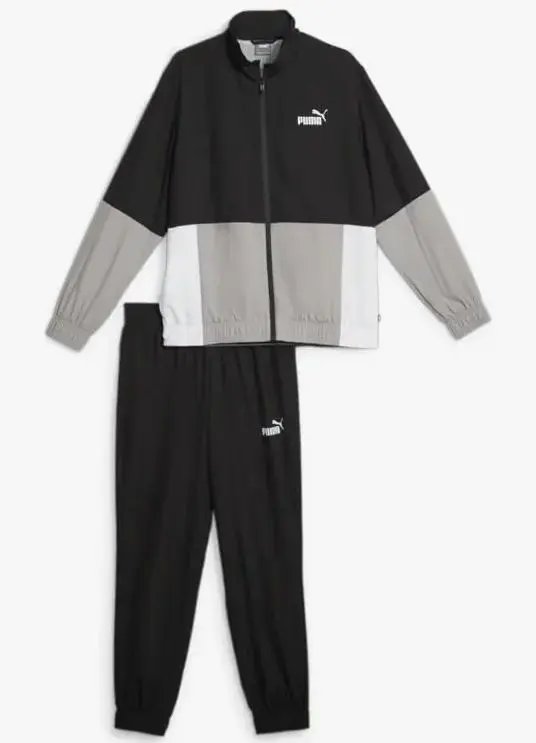 彪馬 運動服套裝 黑色/灰色 的縮圖