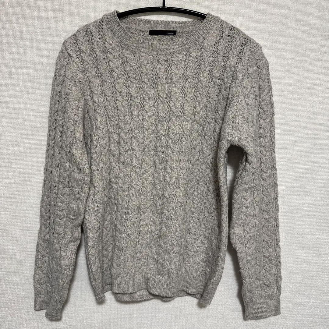 纜繩針織毛衣 長袖 的縮圖