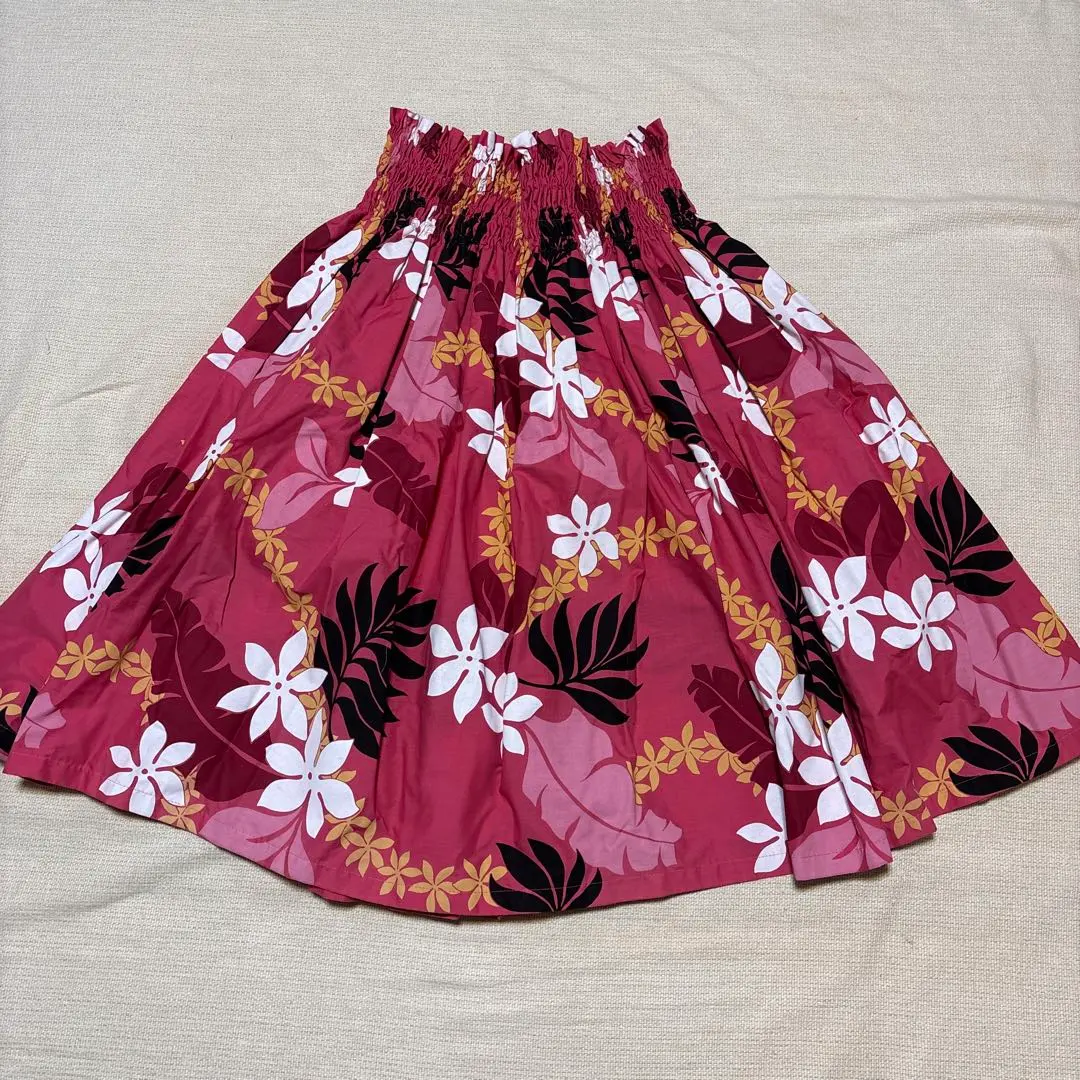 Thumbnail of Hula dance floral pau skirt (pink color)