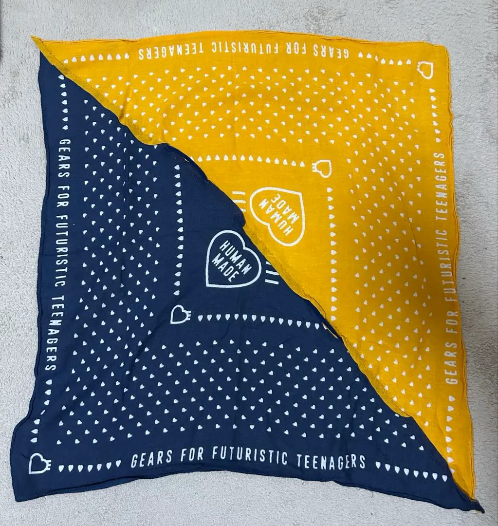ヒューマンメイド ビッグバンダナ レッド ネイビー セット売り