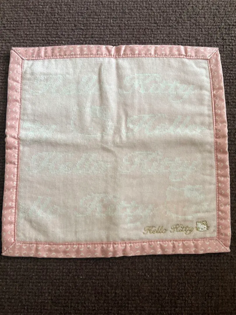 Thumbnail of Hello Kitty pink towel handkerchief