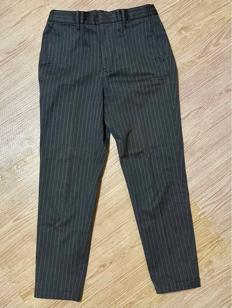Thumbnail of Bshop STORE Dark Gray Striped Slacks