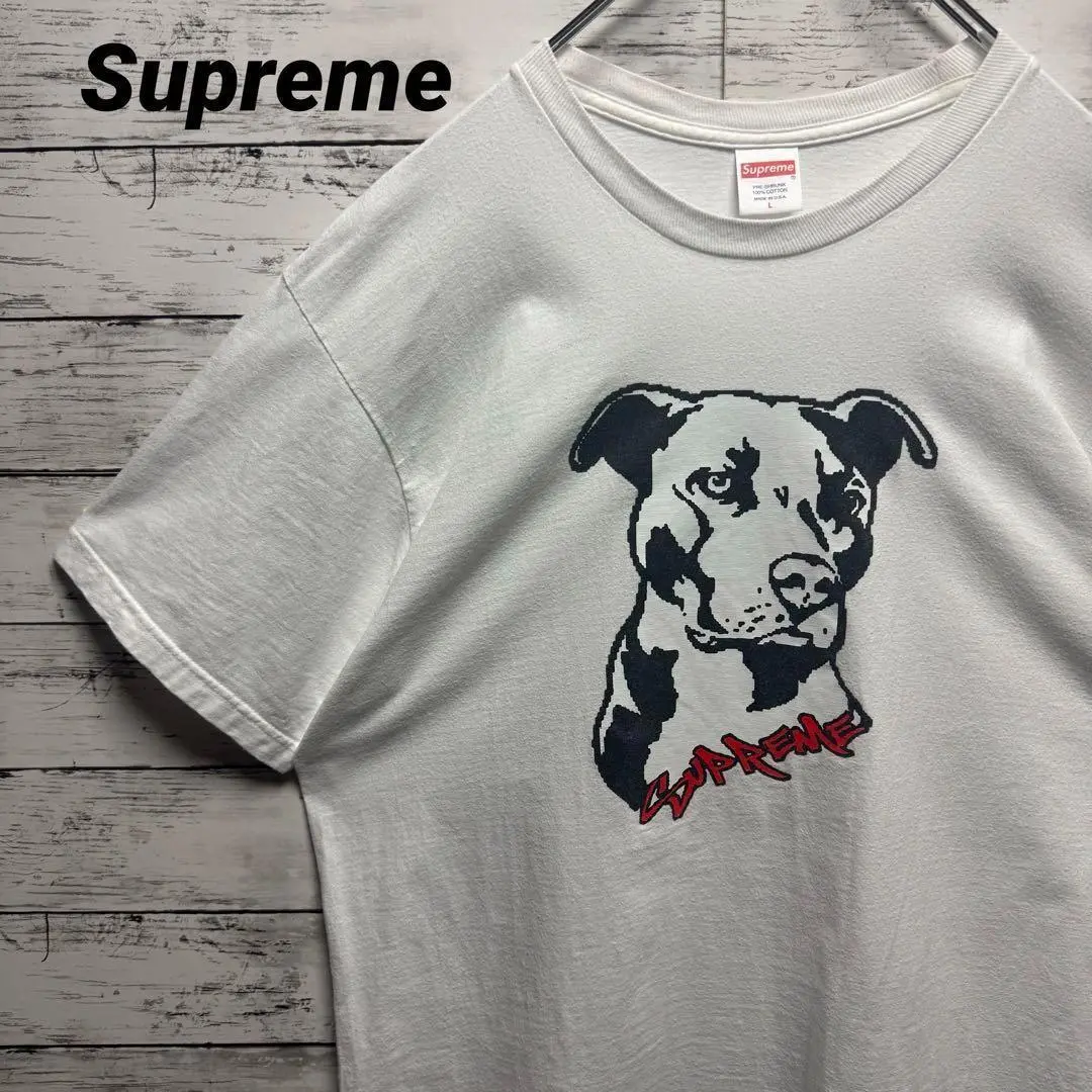 Supreme PITBULL シュプリームtシャツ犬サイズ S 330【人気Lサイズ】シュプリーム ドッグ 犬 半袖 Tシャツ 即