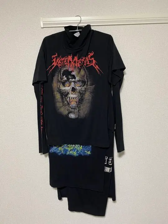 Vetements ヴェトモン　16AW スカルレイヤードドレス Vetements ヴェトモン 16AW スカルレイヤードドレス風登坂広臣着用