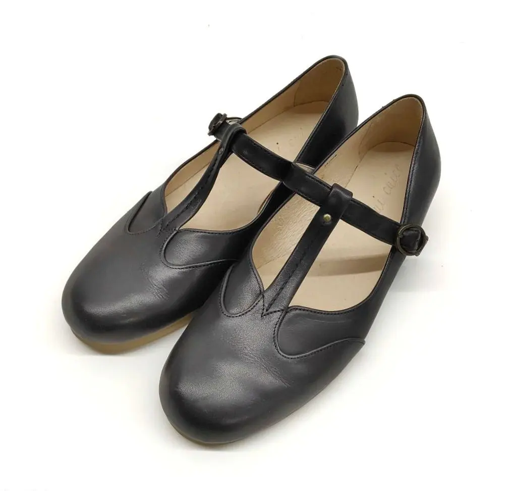Thumbnail of cui cuico Kikiko Leather T-Strap Shoes 8511
