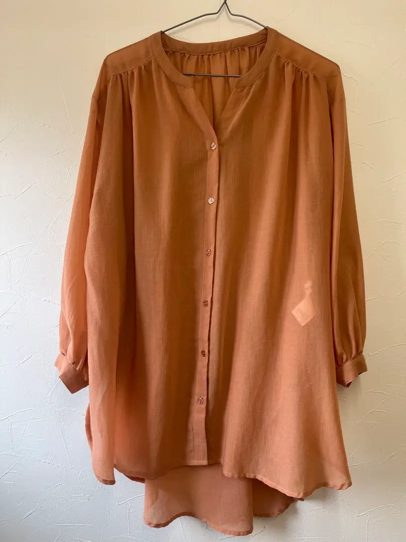 Thumbnail of LEPSIM Orange Long Sleeve Shirt, F Size