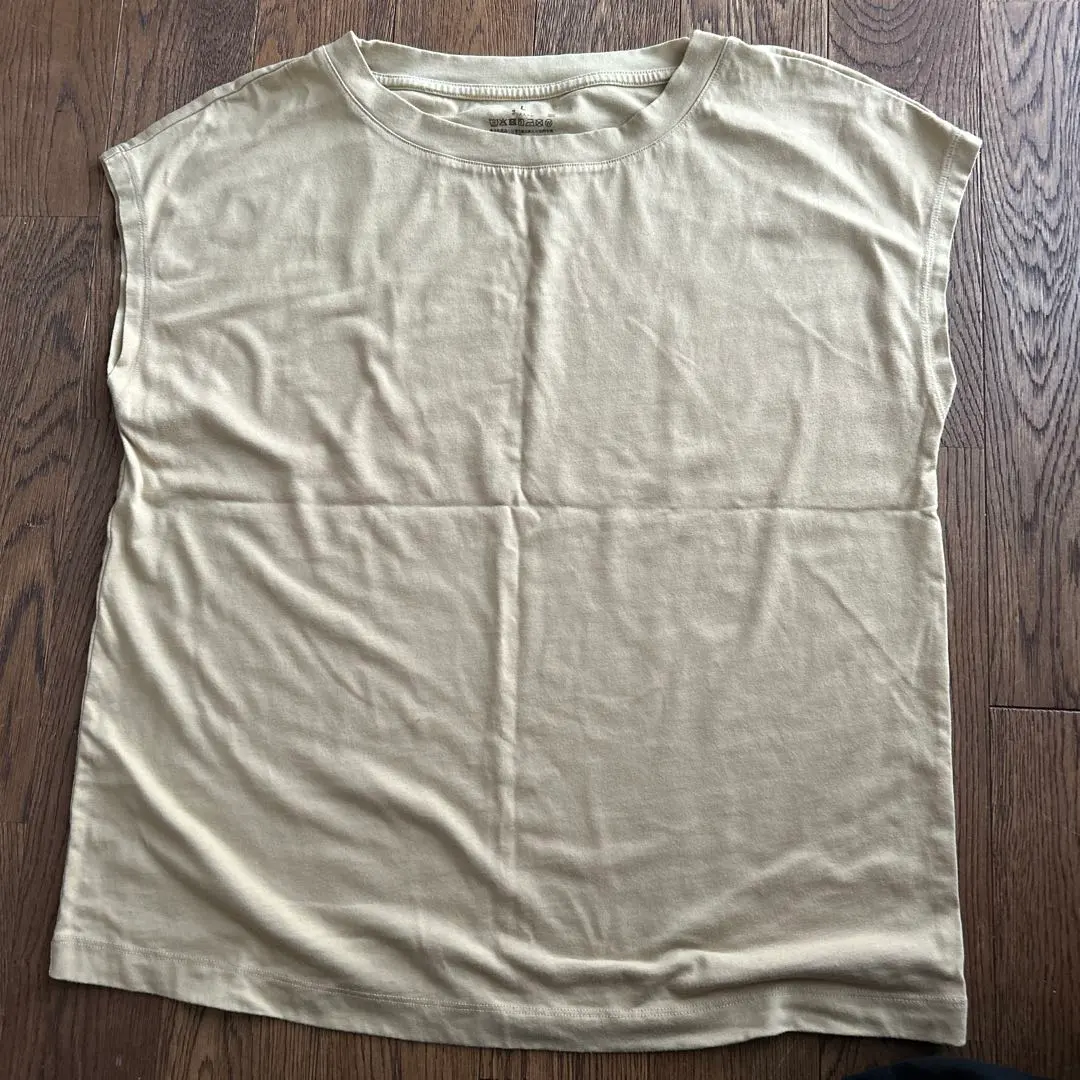 Thumbnail of MUJI Beige Sleeveless T-shirt, Size L