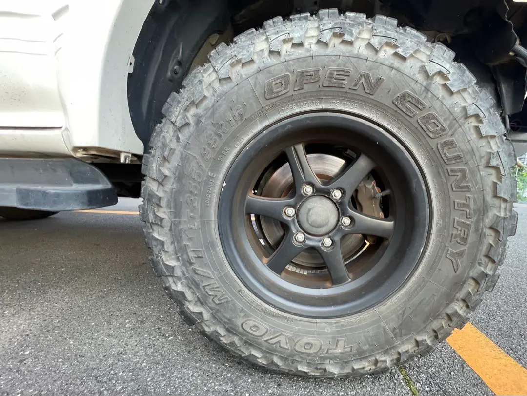 95プラド純正ホイール 5本タイヤ付き 程度良好品】トヨタ 95 プラド 純正 16in 7J +15 PCD139.7