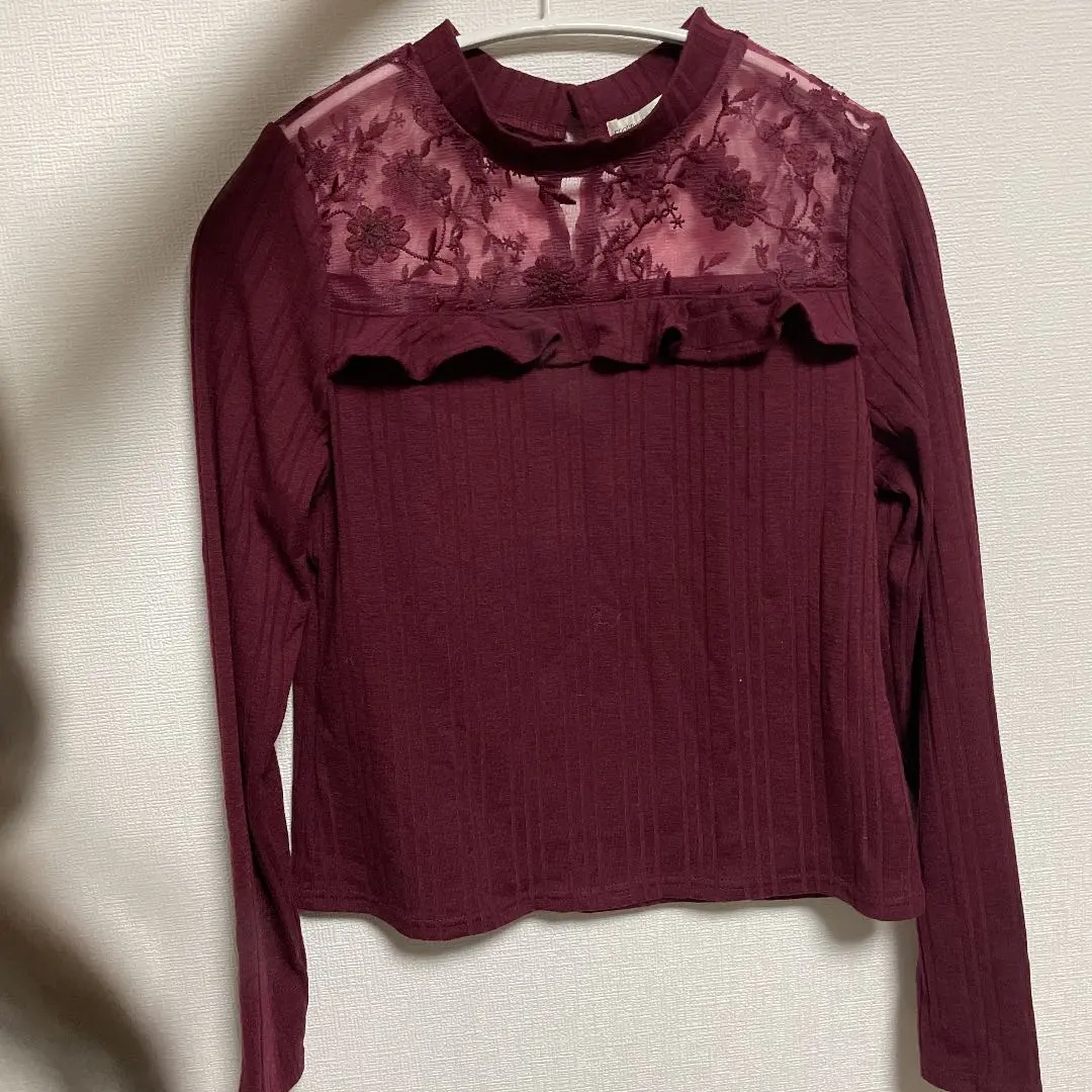 【未使用】NICE CLAUP 蕾絲上衣 的縮圖