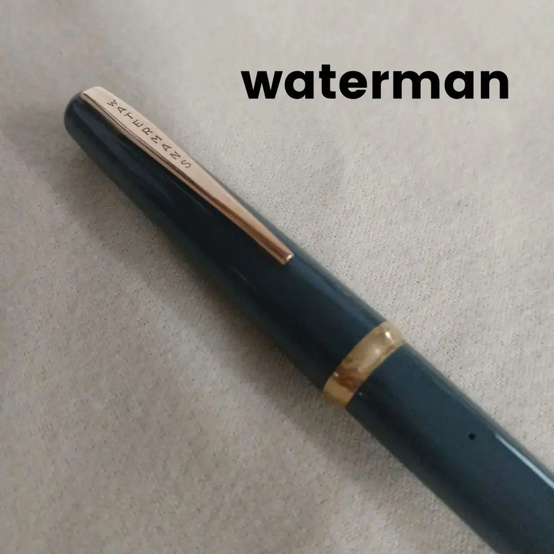 Waterman Ideal 万年筆 黒　ペン先18金 WATERMAN (ウォーターマン) 万年筆 ペン先18K/750 IDEAL