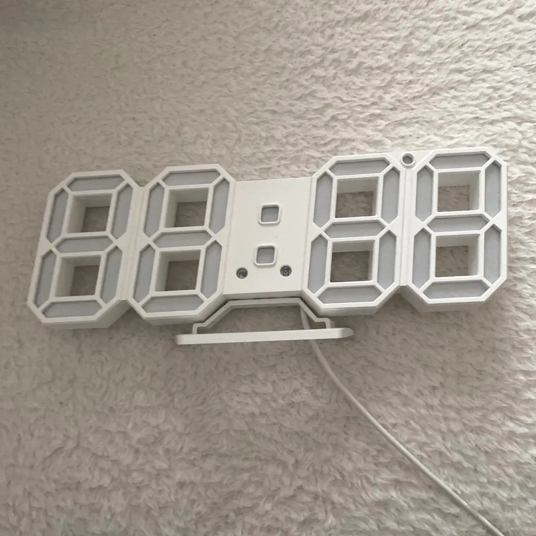 Thumbnail of USB Powered LED Digital Clock - White - Korean Interior