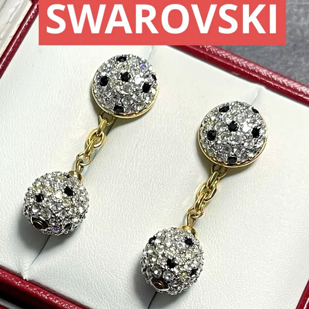 施華洛世奇 閃亮水晶 耳環 古董 的縮圖