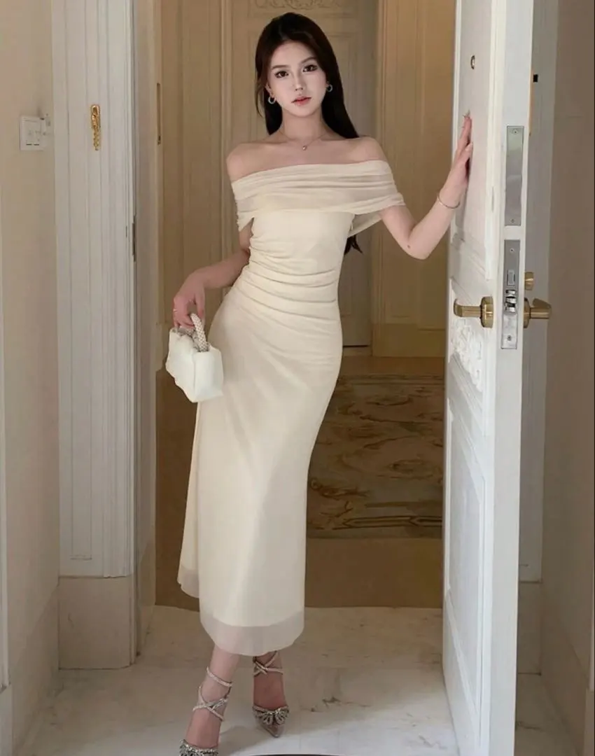 Thumbnail of DAZY Off-the-shoulder Party Dress JP-S(S)