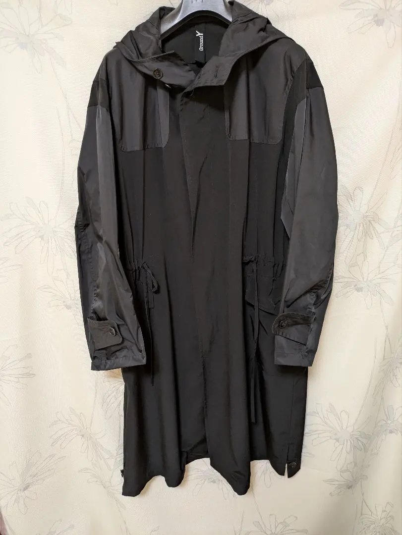 ▪️ ヨウジヤマモト Ground Y コーチジャケット　黒　ナイロンジャケット ▪️ ヨウジヤマモト Ground Y コーチジャケット 黒 ナイロン