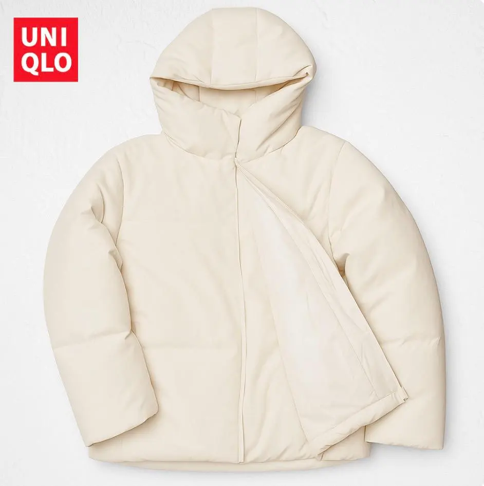 J23さ＠ UNIQLO 輕量無縫羽絨外套 L 白色 的縮圖