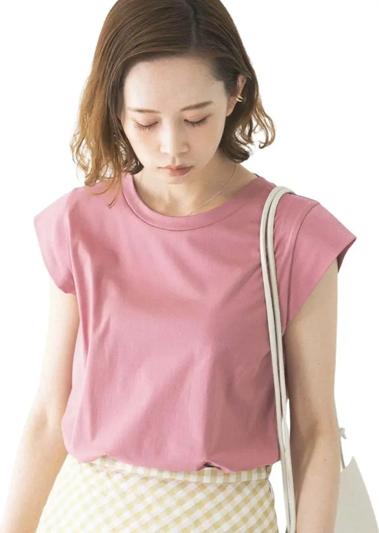 Urban Research Rosso 涼感 Supima 棉質法式袖 T 恤 的縮圖