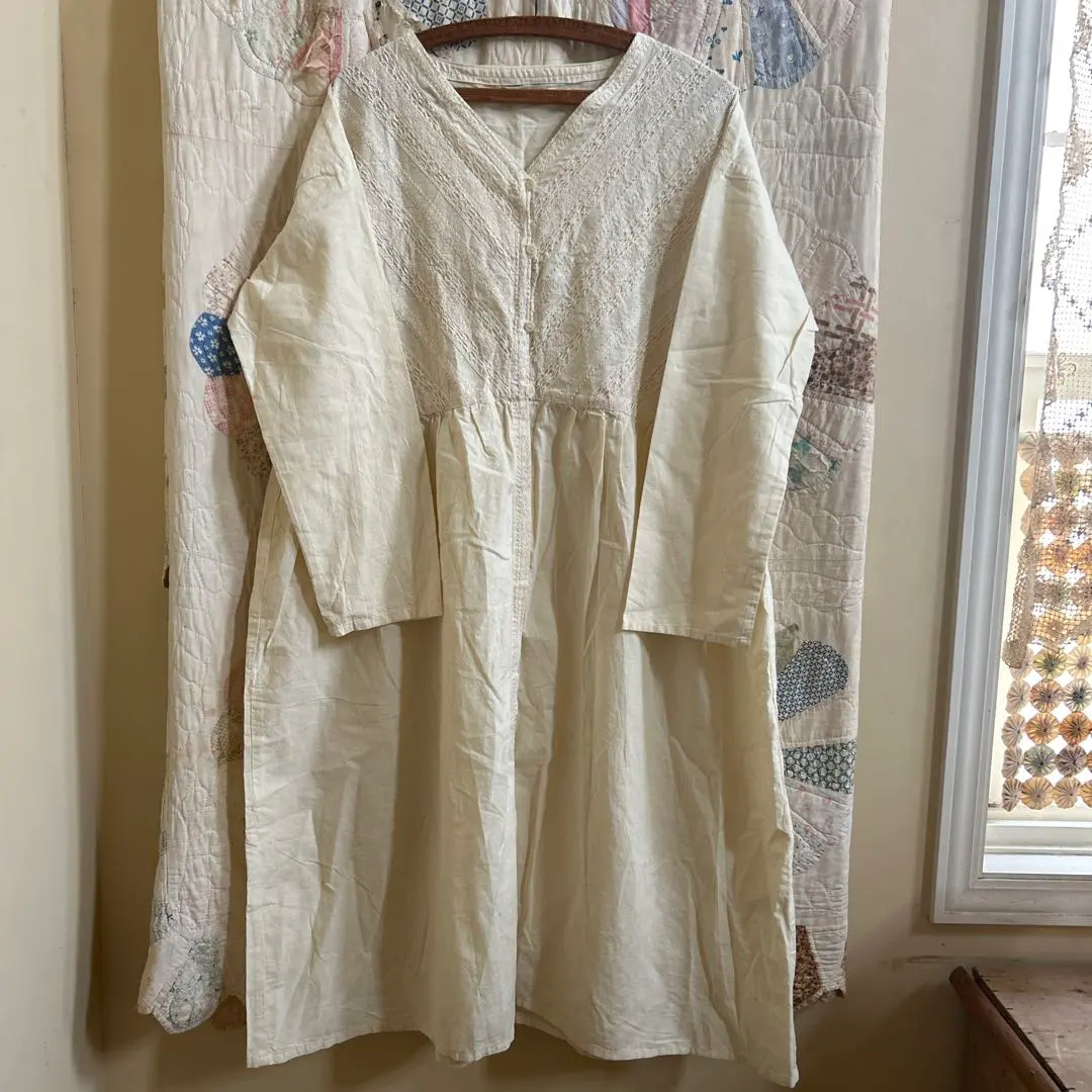 莎曼珊·摩斯摩斯 蕾絲 長袖洋裝 象牙白 的縮圖