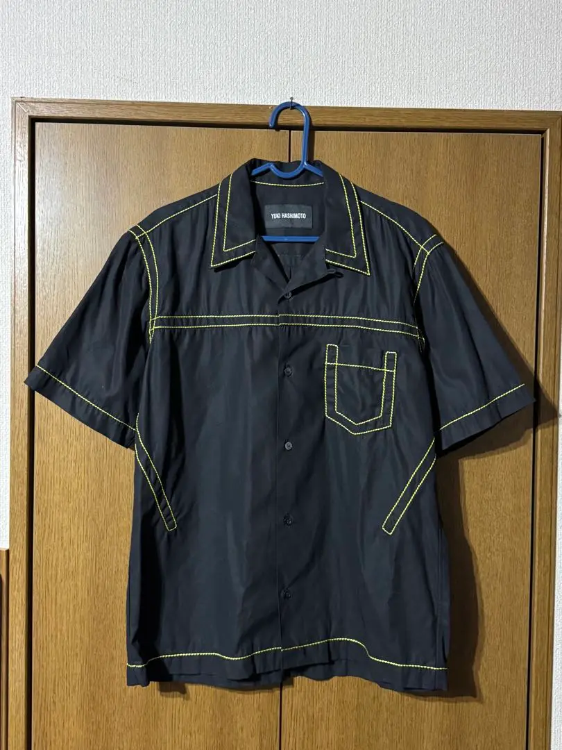YUKI HASHIMOTO マルチカラー　半袖シャツ ユウキハシモト YUKI HASHIMOTO Y NECK POLO SHIRTS ポロシャツ