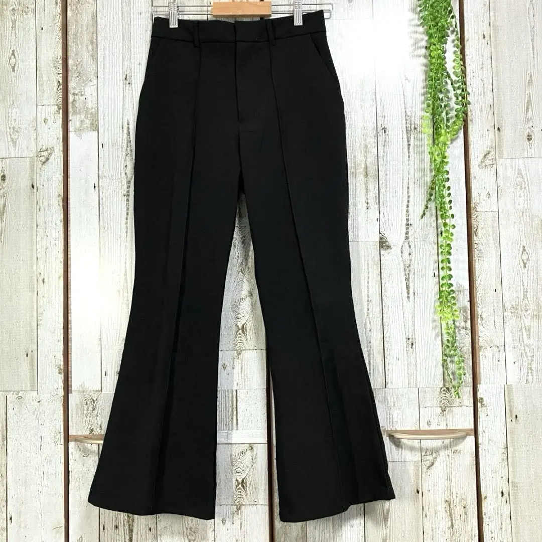 Thumbnail of ☆GRL☆ Flare Pants Slacks Center Press Black L Bottoms