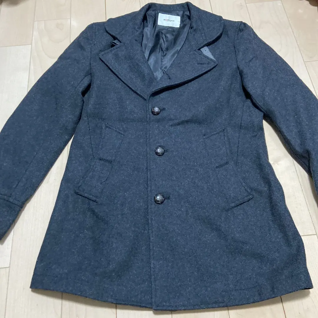 Thumbnail of Morgan Wool Stand Collar Coat, Gray
