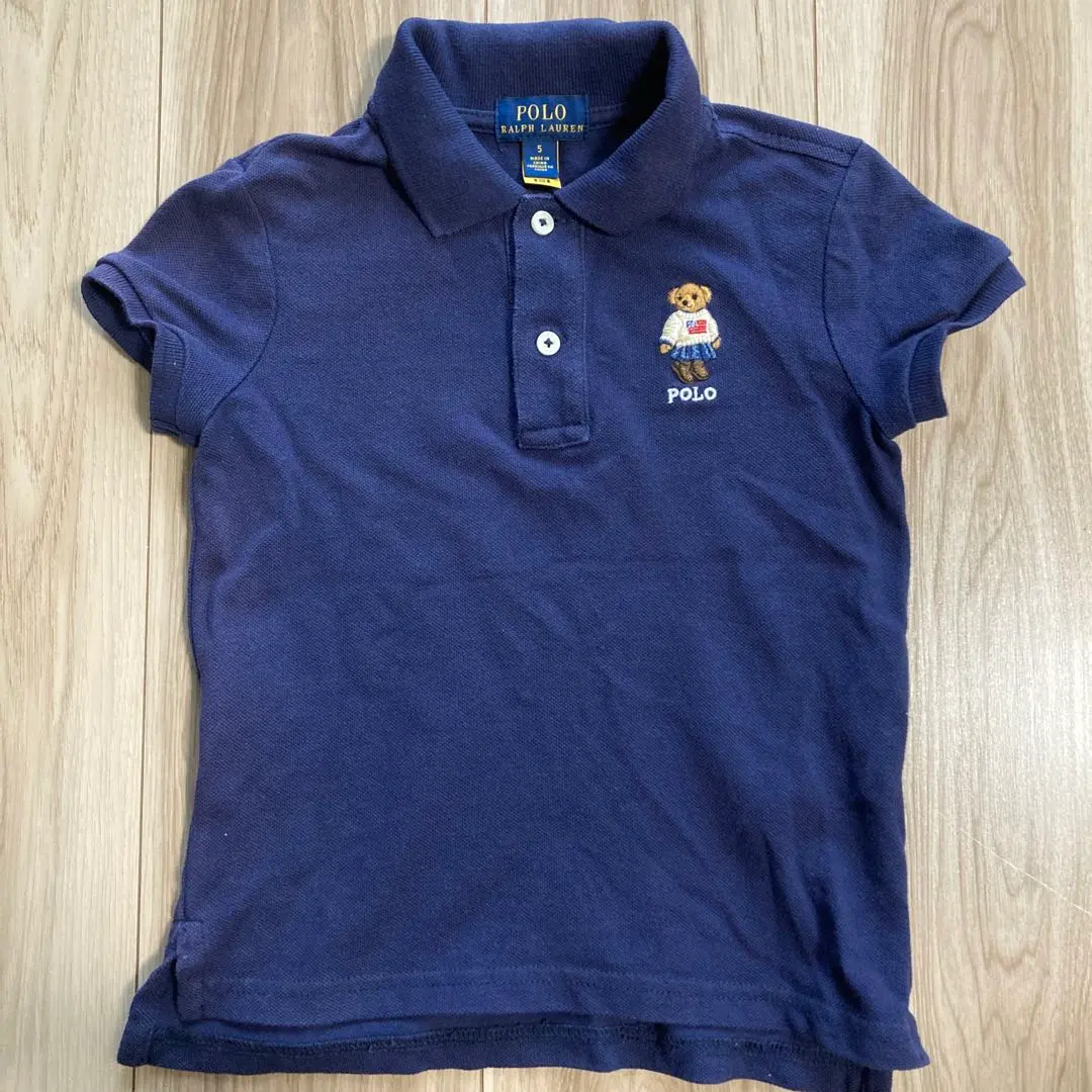 【美品】POLO Ralph Lauren USA Polo衫 小熊 圖案 尺寸5 的縮圖