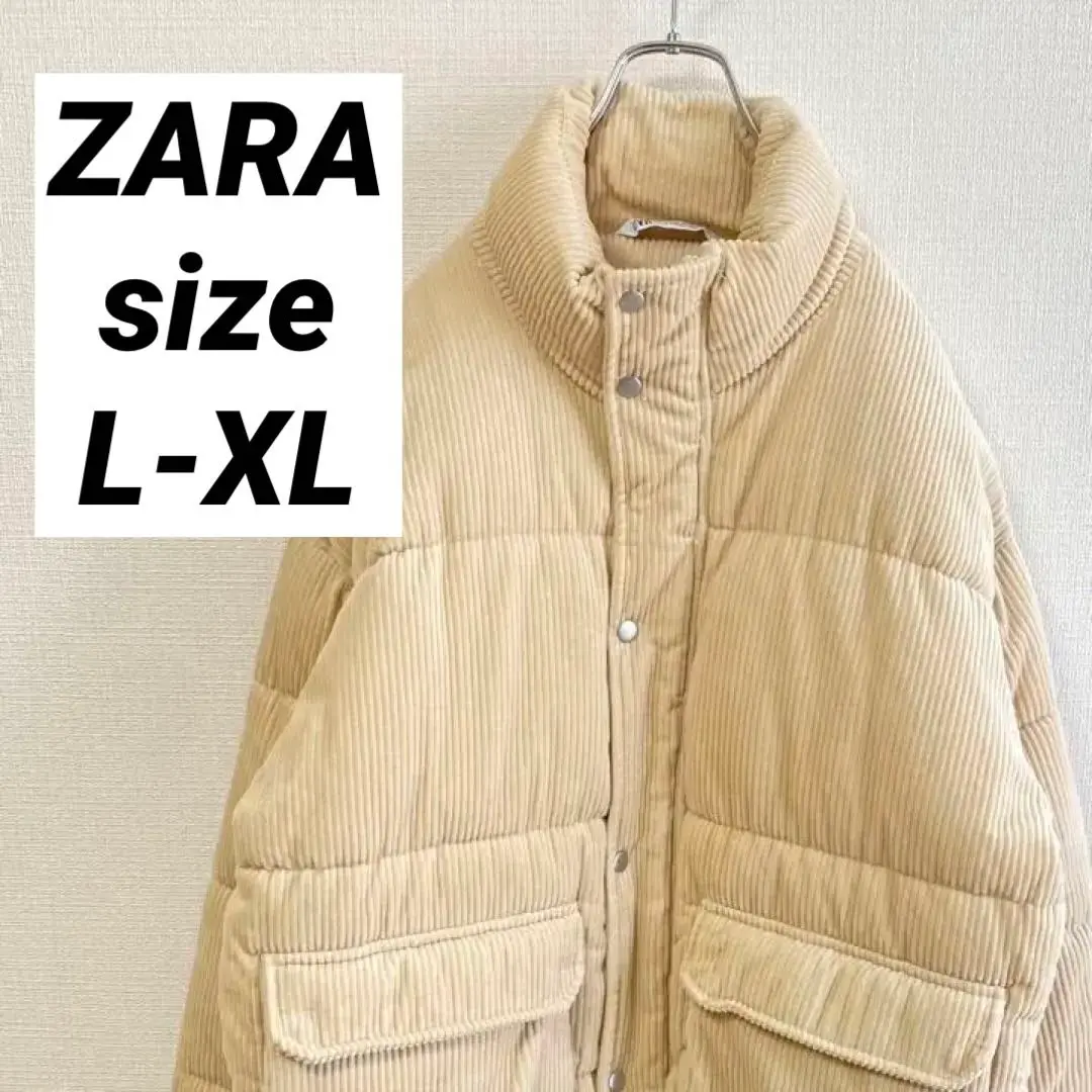 ZARA コーデュロイ襟　パフジャケット　新品　タグ付きMサイズ　ザラ　コート ZARA コーデュロイ襟 パフジャケット ダウン - メルカリ