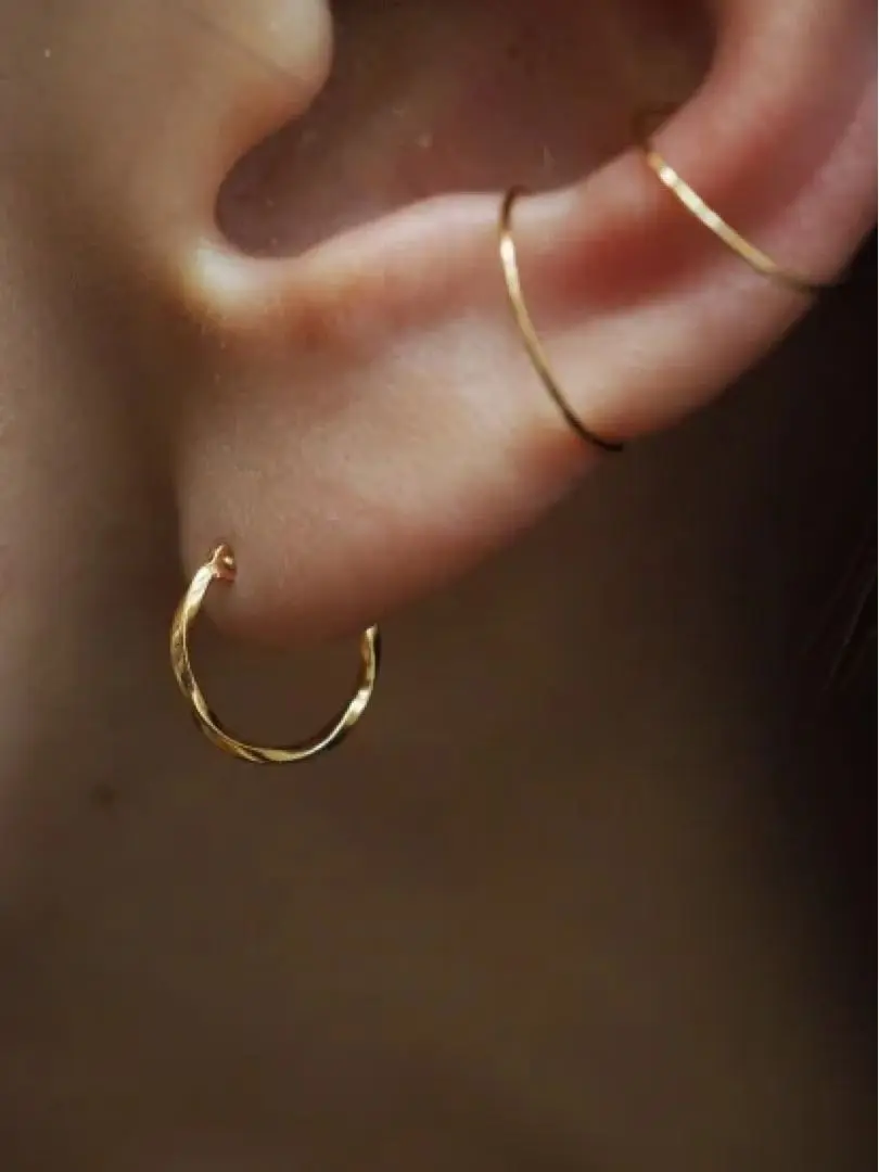 SUN BLUE BIANCA K18 ロングチェーンピアス sunbluebianca アクセサリー サンブルービアンカ