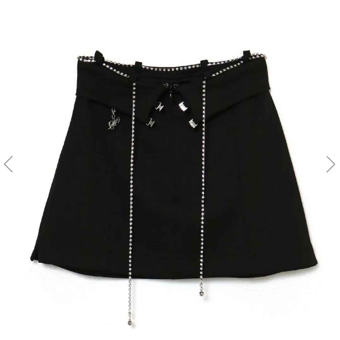 【美品】MELT THE LADY タイトスカート BLACK melt the lady メルトザレディ ストレッチガーターミニスカート