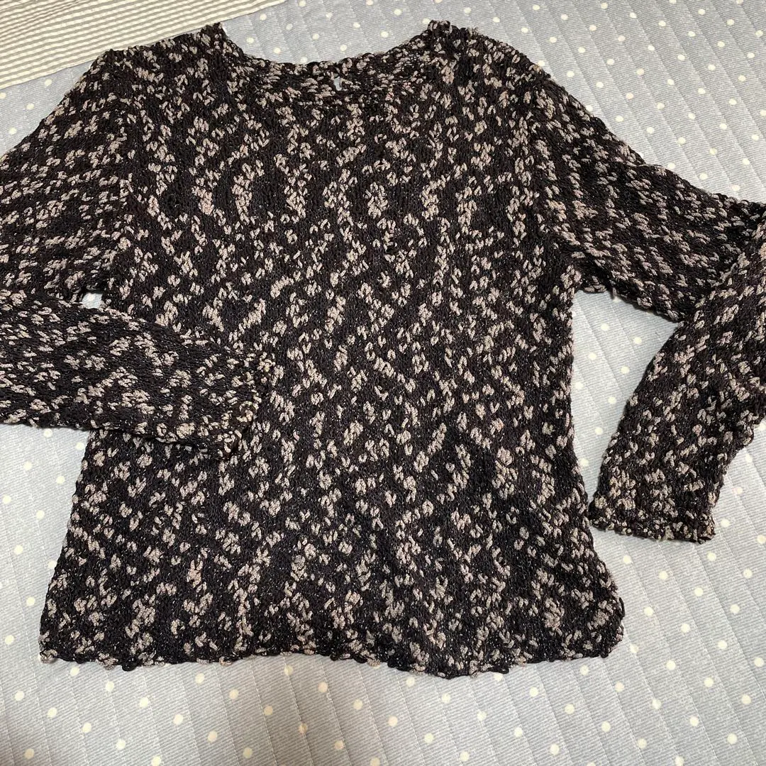 Thumbnail of Summer sweater, hand-knitted, S size, black