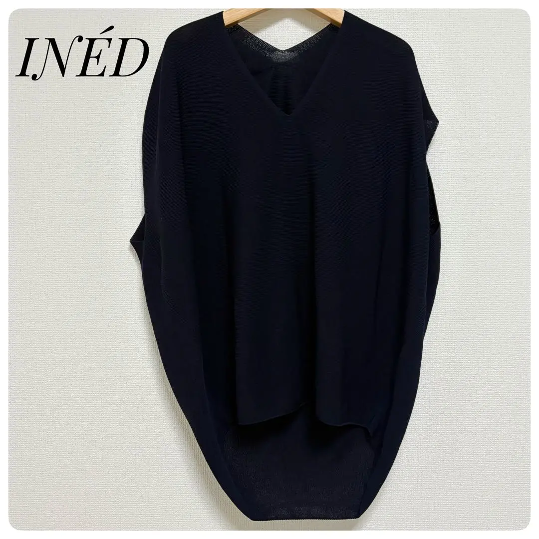 Thumbnail of Excellent condition INED V-neck sleeveless knit top, L, made in Japan