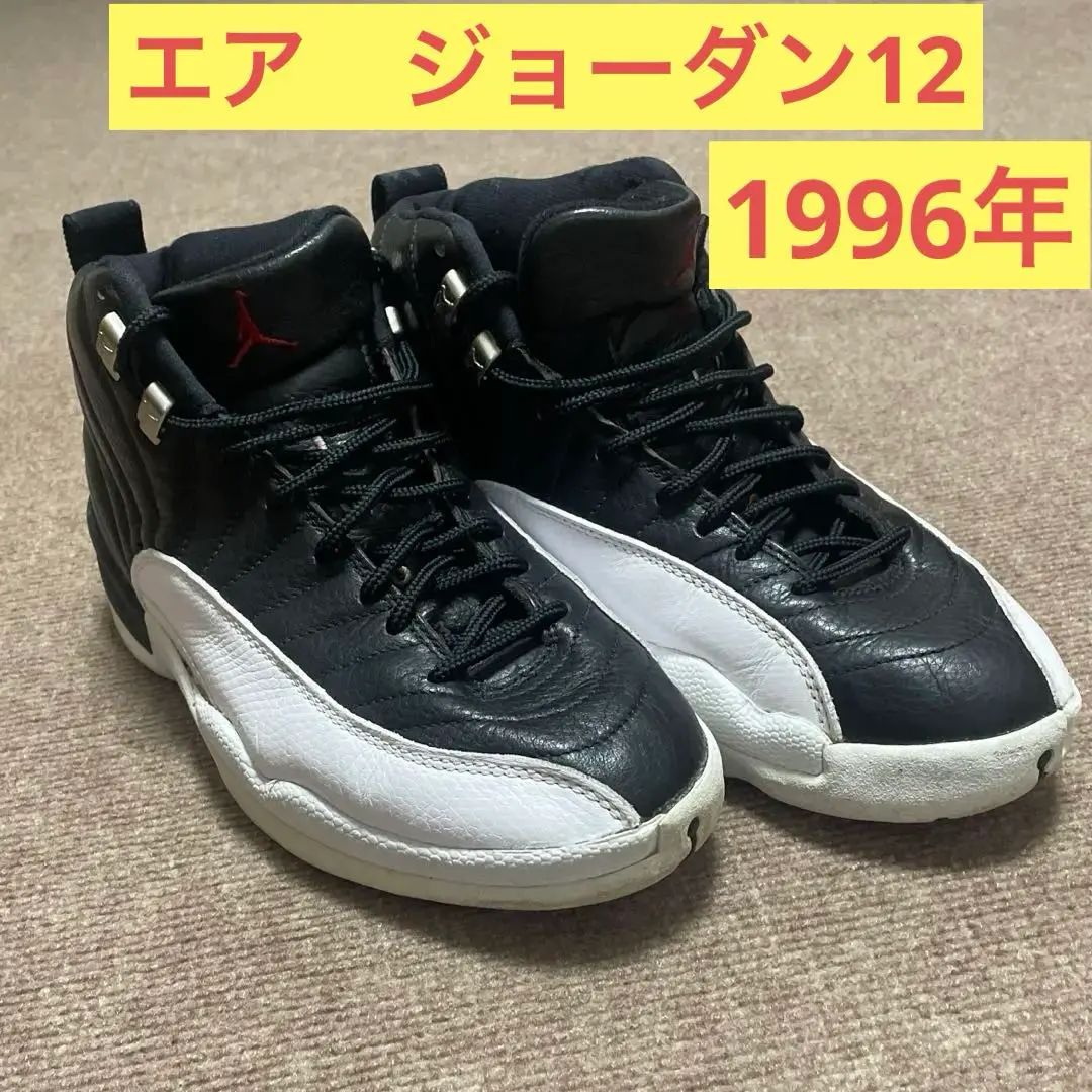 シューズ(男性用) NIKE AIR JORDAN 12 two3 28cm 中古・古着通販】NIKE (ナイキ) NIKE AIR JORDAN 12 REVERSE FLU